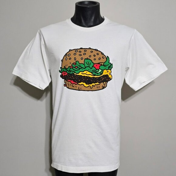 Uniqlo x Jason Polan Tee Burger YEEAAA! Art T shirt White L Mens SPRZ NY - Picture 6 of 14